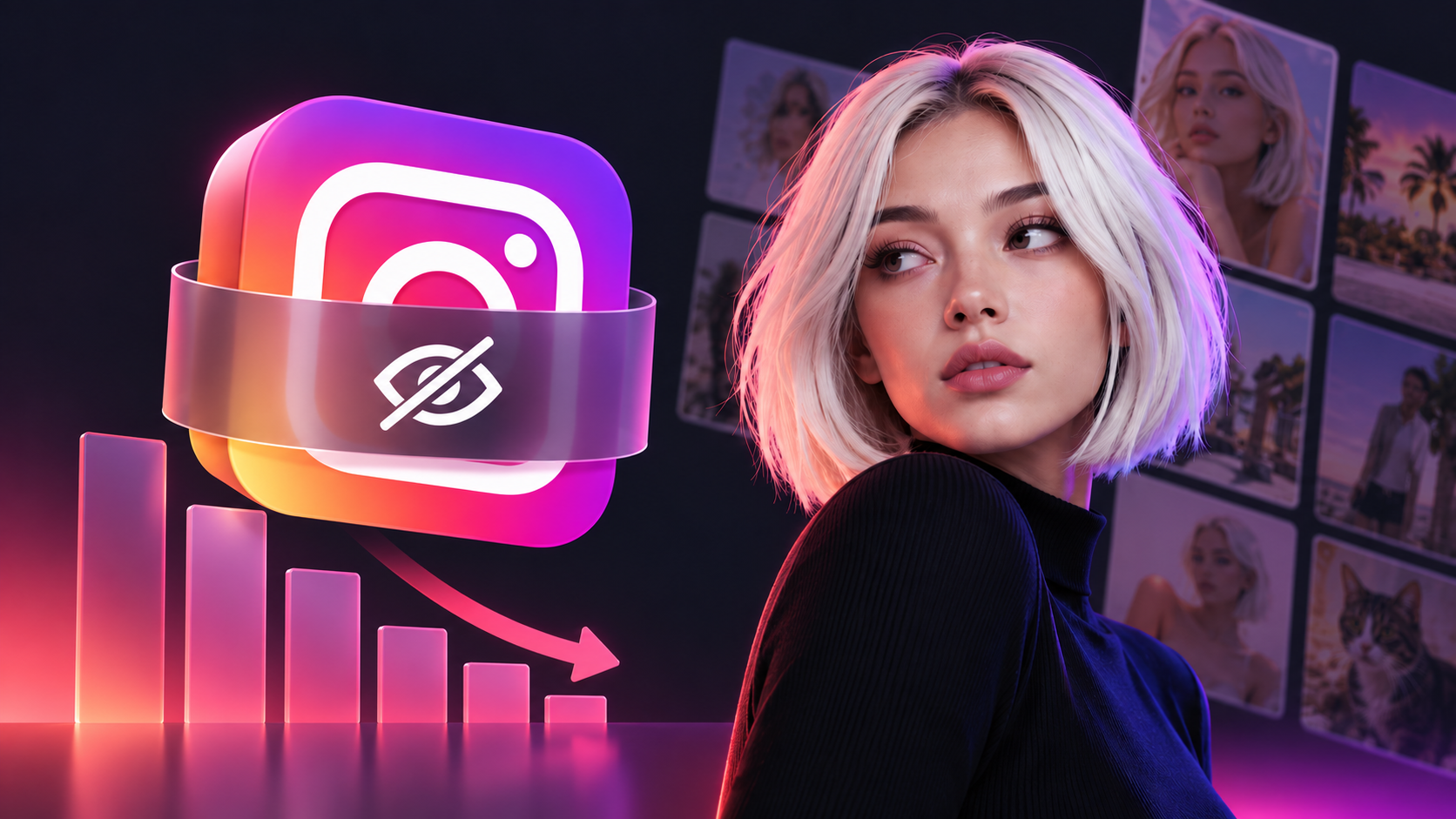Ограничение охватов AI-профиля в Instagram и снижение показателей публикаций
