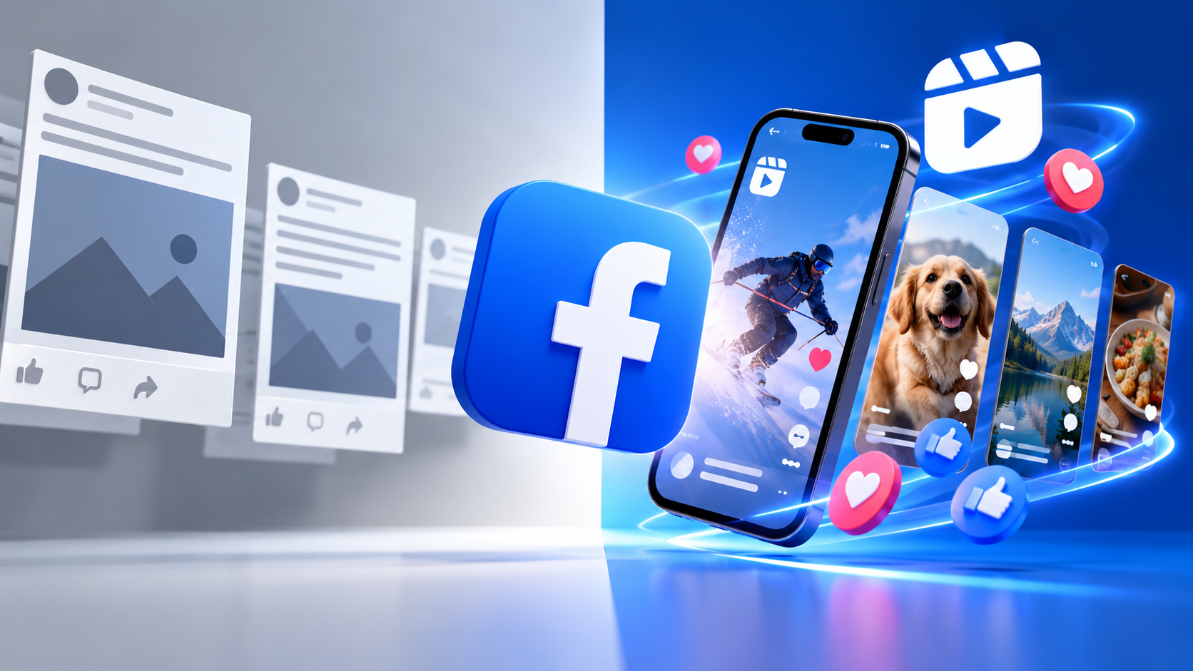 Facebook Reels-first в 2026 году — переход от обычных публикаций к коротким видео и новому формату продвижения
