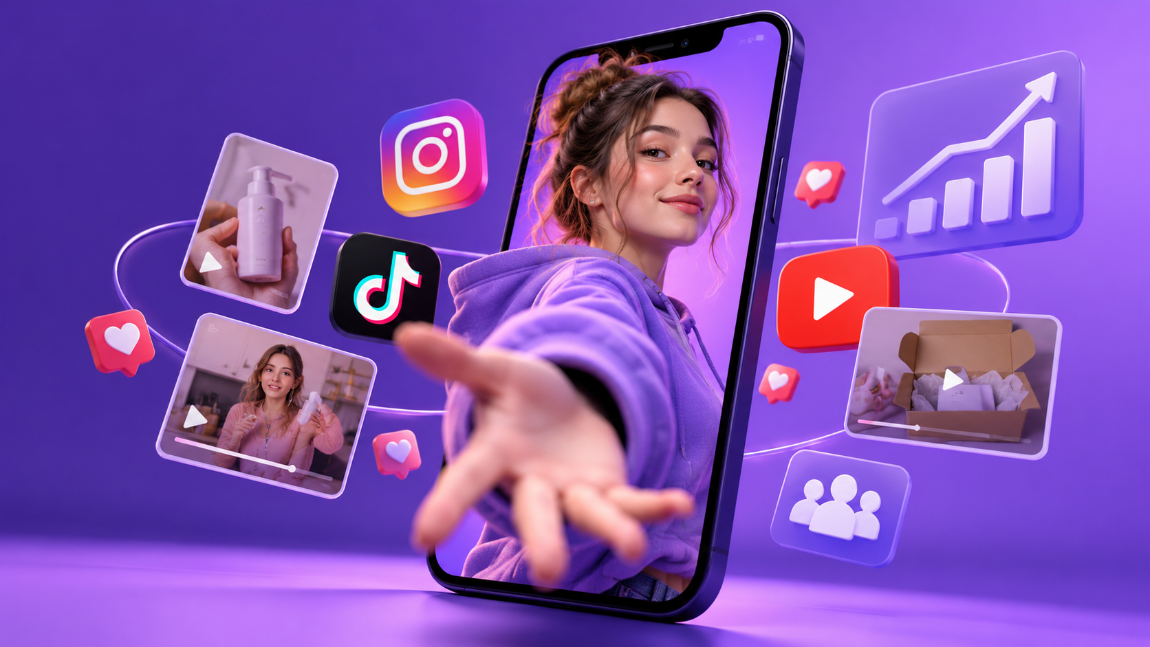 Creator создает контент для социальных сетей — UGC и influencer marketing в SMM
